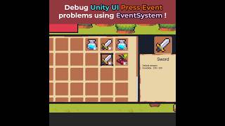 How to FIX UI Click Event not working in Unity unitytips [upl. by Flita]