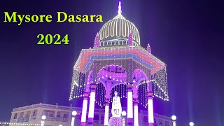 Mysore Dasara Lighting 2024Awesome experience on day 1 of lightingMysore dasara day 110 [upl. by Aicenod]