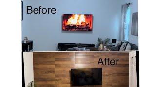 New Accent Wall DIY Traffic Master Peel amp Stick [upl. by Niliac844]