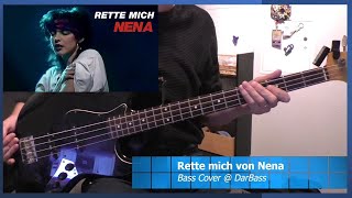 Nena Cover Rette mich  Bass Cover amp Bass Solo 🎧 [upl. by Zehc765]