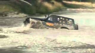 Nissan Patrol GR Y60 crossing deep river in Australia [upl. by Banebrudge]