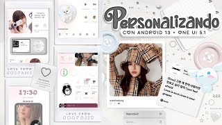 ¡ PERSONALIZACION AESTHETIC EN ANDROID 13 ONE UI 51  🌟🪽 [upl. by Dwight]