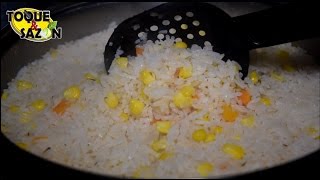 Como hacer ARROZ BLANCO PERFECTO quotsin que se pegue ni se bataquot  Toque y Sazón [upl. by Naujled608]