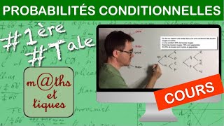 LE COURS  Probabilités conditionnelles  PremièreTerminale [upl. by Clymer]