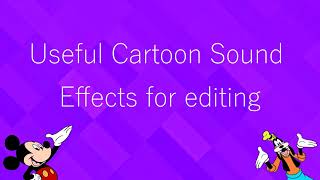 100 Cartoon Sound Effects for Editing [upl. by Leyes]