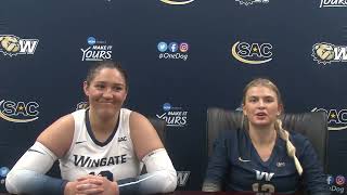 Wingate Volleyball Post Game Press Conference 9282024 [upl. by Eillil]