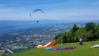 Paragliding at Mont Salève FRANCE  best place for paragliding  how to paragliding [upl. by Aivartal595]