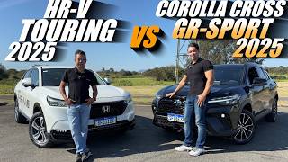 COROLLA CROSS GR SPORT 2025 vs HRV TOURING 2025  Mesmo Preço Mas qual é o melhor SUV [upl. by Baldwin]