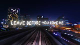 Marshmello x Jonas Brothers  Leave Before You Love Me Lyric Video [upl. by Northrup720]