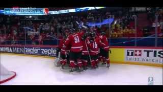 12Final SWITZERLAND  USA 30 █ IIHF WC 2013 █ Goals Eishockey WM Halbfinale Schweiz [upl. by Naejeillib]