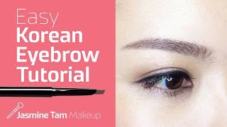 HOW TO  Korean Eyebrow Tutorial  DEMO  BROW COMPARISON [upl. by Kramer113]