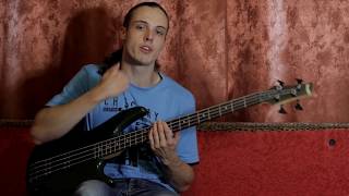 How to play Orion intro bass lesson  tabs TotalCliff [upl. by Neelrihs]