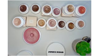 SWATCHING ALL 13 SHADES OF JONES ROAD MIRACLE BALM makeupswatches [upl. by Ihpen]