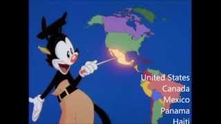 Nations of the World  With Lyrics  Animaniacs [upl. by Nady691]