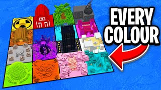 I Built a Base for EVERY COLOUR in Minecraft Hardcore [upl. by Akeit]