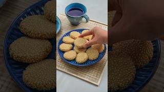 Healthy SugarFree Tahini Cookies Easy Recipe [upl. by Lampert]