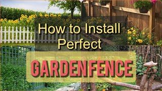 Installation Of The Most Beautiful Garden Fences l Garden Fences l Garden Protection Ideas [upl. by Ycam463]