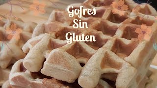 Cómo hacer GOFRES SIN GLUTEN [upl. by Inkster]