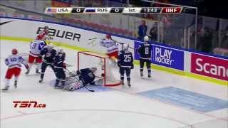 USA v Russia QF 35  2014 IIHF World Junior Championship [upl. by Si504]