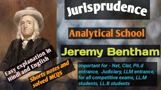 Analytical School  JEREMY BENTHAM 🌼Utilitarianism Individualism 🌼Jurisprudence shortnotes mcqs [upl. by Belford]