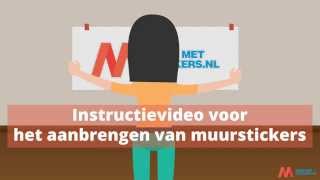 Plakinstructies muurstickers  Hoe plak je zelfklevende stickers op de muur [upl. by Senn]