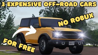 THE BEST EXPENSIVE OFFROAD CARS IN GREENVILLE  NO GAMEPASS [upl. by Wobniar]