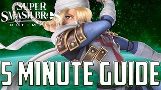 HOW TO USE SHEIK IN 5 MINUTES  SHEIK CHARACTER AND COMBO GUIDE  SUPER SMASH BROS ULTIMATE [upl. by Nyrroc]