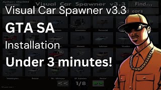 Visual Car Spawner Installation  GTASA [upl. by Onimod958]