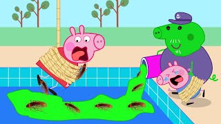 Oh No Zombies Are Coming Protect George Pig  Peppa Pig Funny Animation [upl. by Tebasile]