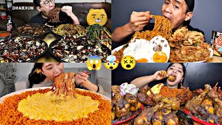 MUKBANGERS FINISHING ALL THEIR FOOD🤯😱😵 [upl. by Khalsa]