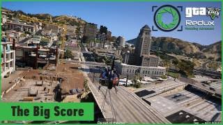 Grand Theft Auto 5 Final Heist Mission The Big Score On REDUX Graphics Mod GTA 5 Mods Gameplay [upl. by Lovato976]