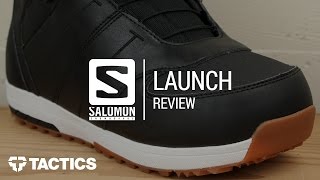 Salomon Launch 2018 Snowboard Boot Review  Tactics [upl. by Sisely]