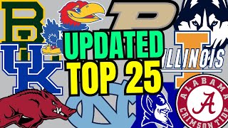 The Sleepers Updated Preseason Top 25  College Basketball 202425 [upl. by Onder277]