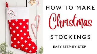 Easy Christmas Stocking Tutorial [upl. by Dyanne]