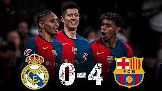 Real Madrid 04 FC Barcelona Lewandowski Yamal amp Raphinha DESTROY Real Madrid At The Bernabeu [upl. by Tiana929]