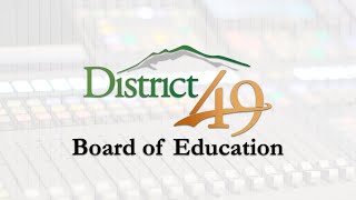 District 49 Board of Education Meeting November 14 2024 [upl. by Newkirk]