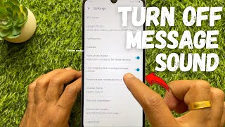 How to Turn Off Sent Message Sound on Samsung Galaxy Smartphone [upl. by Emersen]