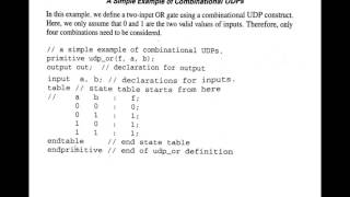 UDP PART 2 combinational [upl. by Bettzel469]