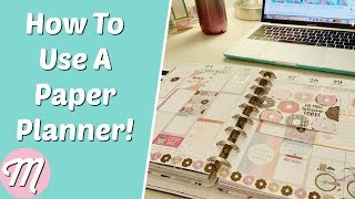 How To Use A Paper Planner For Beginners [upl. by Cirilla]