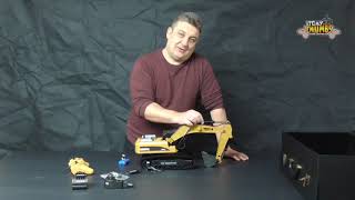 RC Excavator Huina 580 Full Metal  In Depth Review [upl. by Poucher]