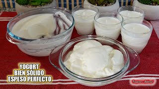 TRUCO PARA HACER YOGURT BIEN ESPESO SÓLIDO Y PERFECTO no falla super fácil [upl. by Anoyk958]