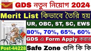 GDS West Bengal Cut Off 2024  GDS New Vacancy 2024  GDS Result 2024 [upl. by Amory]