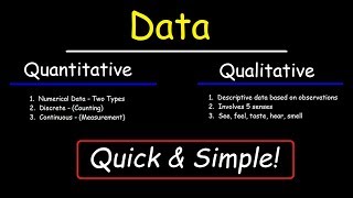 Qualitative and Quantitative [upl. by Nuahc461]