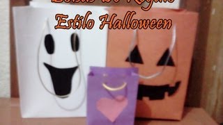 Como Hacer Bolsas De RegaloEstilo halloween [upl. by Akemahc]