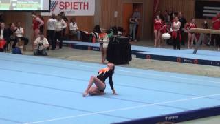 2 BundesligaWettkampf 2015 Traunreut Leah Grießer Fx [upl. by Venetia873]