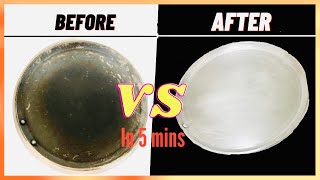 How to reuse old nonstick pancleaning without sand paper within 5 mins kitchen tips Moms Special [upl. by Oludoet]