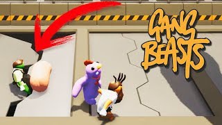 LE CAE UNA SALCHICHA EN LA CABEZA Gang Beasts 5 [upl. by Frager]