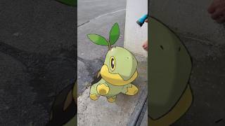 création du pokemon Tortipouss en taille réel partie 1 pokemon [upl. by Conners]