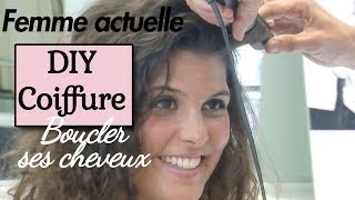 Boucler ses cheveux avec un lisseur  DIY coiffure [upl. by Bernt]