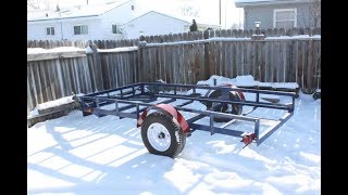 Converting my motorcycle trailer into an enclosed trailer part 3 [upl. by Aztiram]